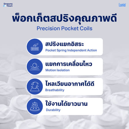 ที่นอนยางพารา 6 ฟุต NOOZ CLOUD HELIX เสริมพ็อกเก็ตสปริง_5
